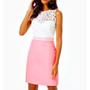 NWT - Lilly Pulitzer SHARICE Stretch Shift - Coral Shift Dress - Size 8